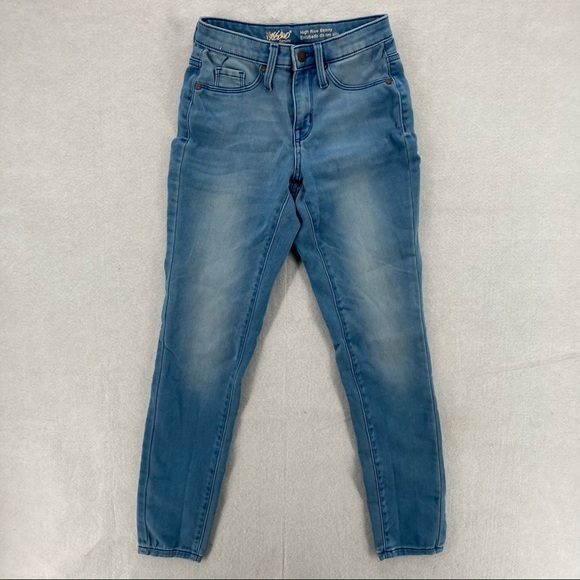 Jean Femme Mossimo Bleu Bootcut - Taille 10 S/C, Coupe Confortable En Denim Extensible